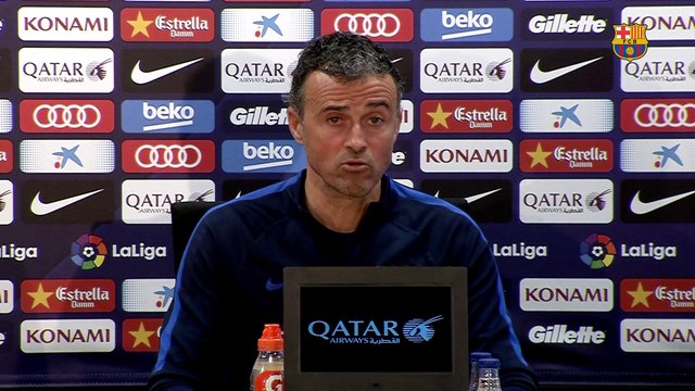Luis Enrique: “Es un partido especial y queremos hacer feliz al equipo y también a la afición”