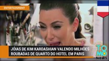 Jóias de Kim Kardashian valendo milhões roubadas de quarto de hotel em Paris.