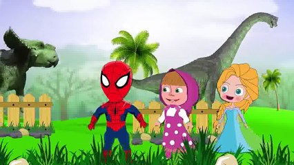 Masha And The Bear: Masha Crying Mermaid s Lollipop stolen by Spiderman