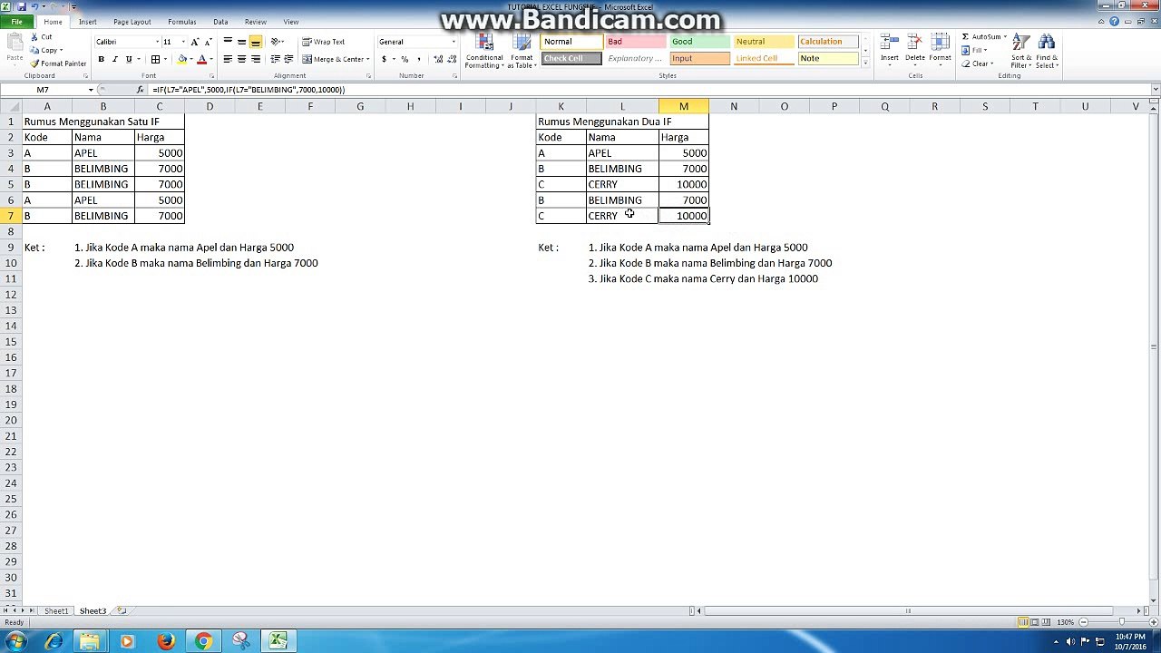 Tutorial IF Bertingkat
