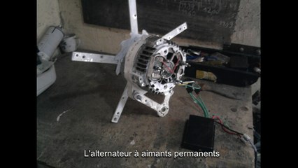 Modification d'un alternateur en generatrice à aimants permanents
