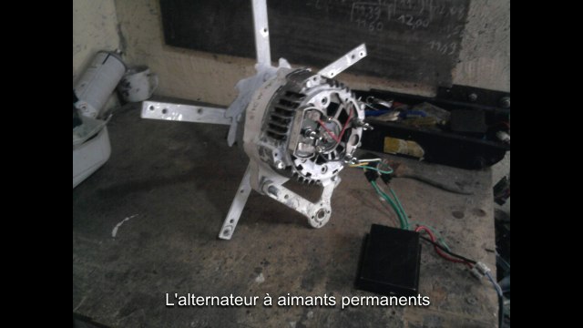 Modification d'un alternateur en generatrice à aimants permanents