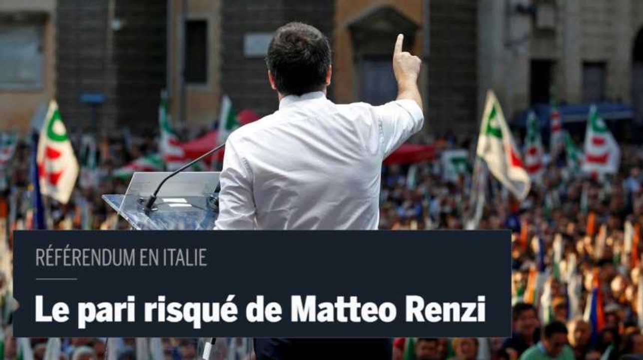 Référendum en Italie : le pari risqué de Matteo Renzi