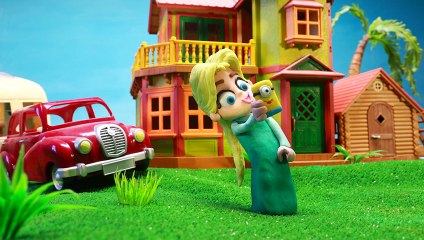 Magic Hair Growing Potion BOY Elsa and Superman Stop Motion Moes (Play Doh)