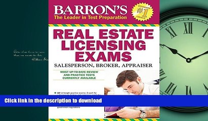 Video herunterladen: READ THE NEW BOOK Barron s Real Estate Licensing Exams, 10th Edition (Barron s Real Estate