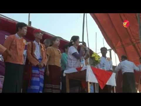 Suu Kyi's Campaign Trip in Kawhmu.