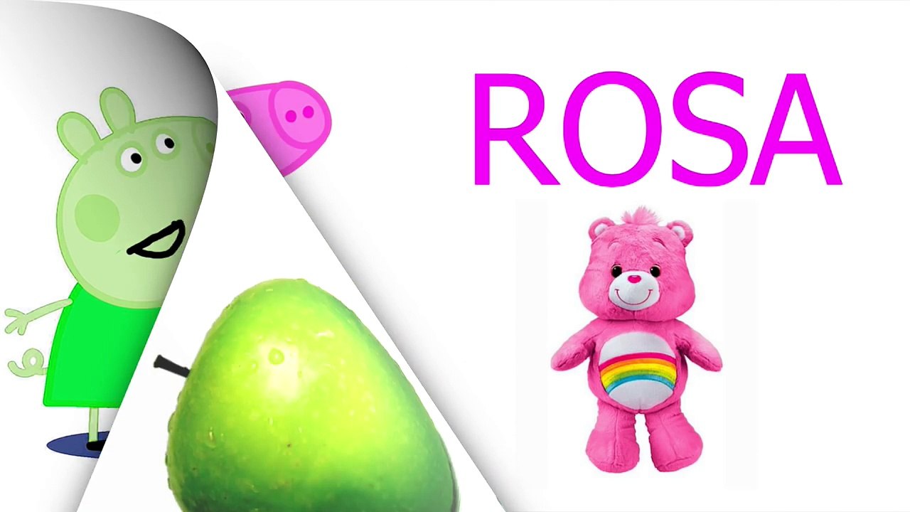 Aprendiendo los colores con Peppa Pig en español - video educativo para niños