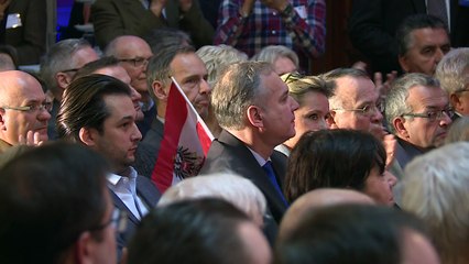 Autriche: dernier meeting d'Hofer, candidat d'extrême droite