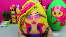 Huevo Sorpresa Gigante de Barbie Escuadrón Secreto en Español de Plastilina Play Doh