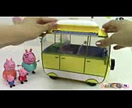 Camping Car de Peppa Pig Camper van Toy Pâte à modeler Play doh Jouets