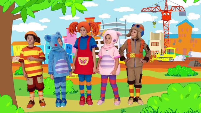 КУКУТИКИ - ПОДЪЕМНЫЙ КРАН - Развивающая веселая песенка про рабочие машинки для детей малышей