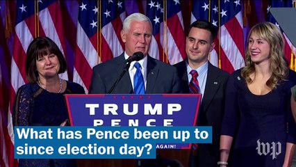 Download Video: What has Mike Pence been up to, besides seeing 'Hamilton'?