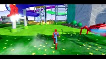 THE AMAZING SPIDERMAN in his Spider-copter battle with HULK and Iron Man   Disney Pixar Cars McQueen