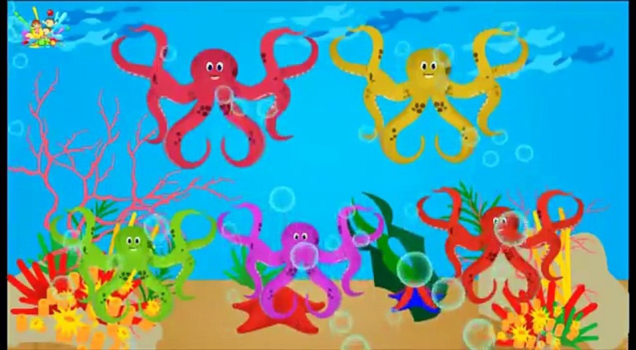 Funny Octopus Vs Electric JellyFish Finger Family | Sea Creatures Finger Family Songs