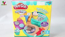 Spielen machen Kekse mit Play Doh Knete für Kinder beobachten