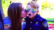 5-Year-Old Boy Wears Police Uniform While Riding Motorcycle To Protect Neighbors