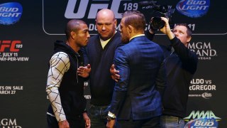 UFC 189 World Tour: Jose Aldo vs. Conor McGregor Staredown (NY)