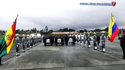 Colombia repatría muertos bolivianos en accidente aéreo