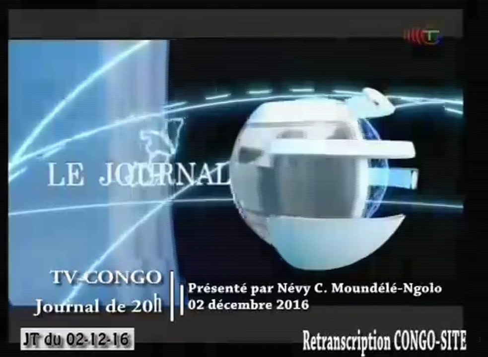 Journal de 20h TVCongo du Vendredi 02 décembre 2016 -By Congo-Site