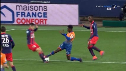 Arnold Bouka Moutou Red Card For Horror Tackle vs Caen!