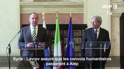 Lavrov assure que les convois humanitaires atteindront Alep