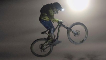 Downhill MTB on Utah's King Kong Trail by Supermoon Light
