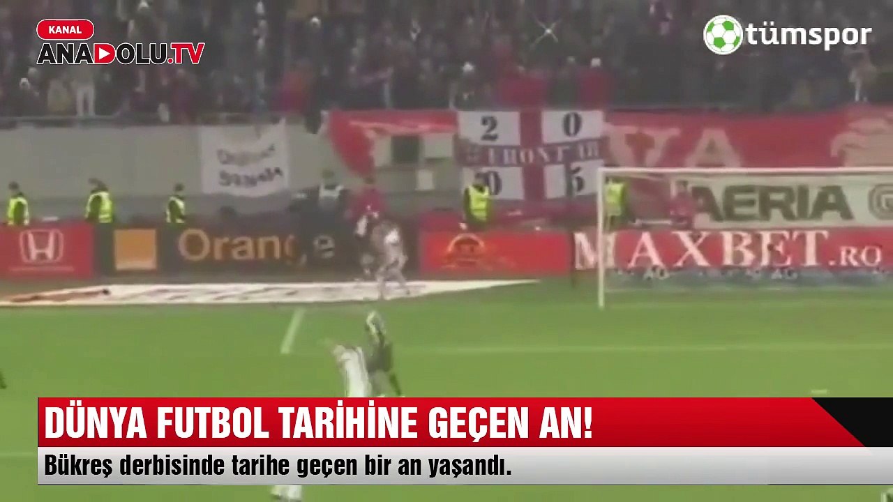 Dünya futbol tarihine geçen an