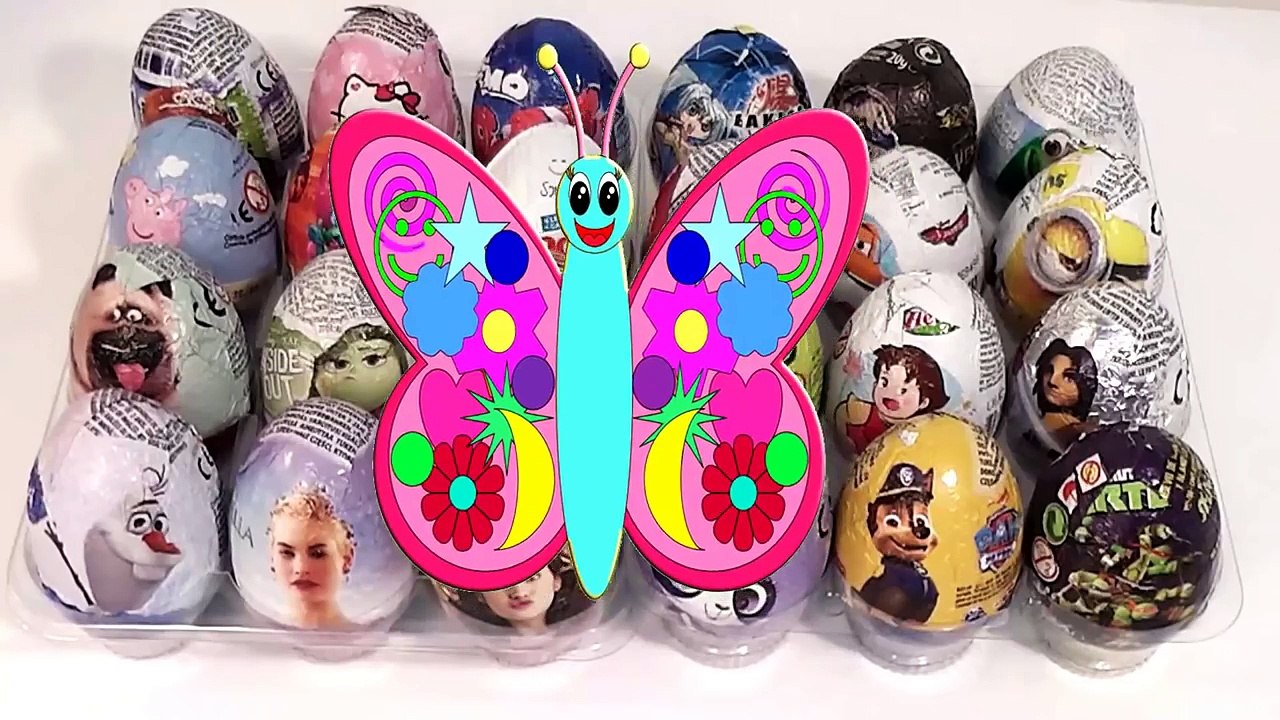 24 huevos sorpresa de Peppa Pig, Soy Luna, Mascotas, Frozen, Minions, Trolls en español 2016