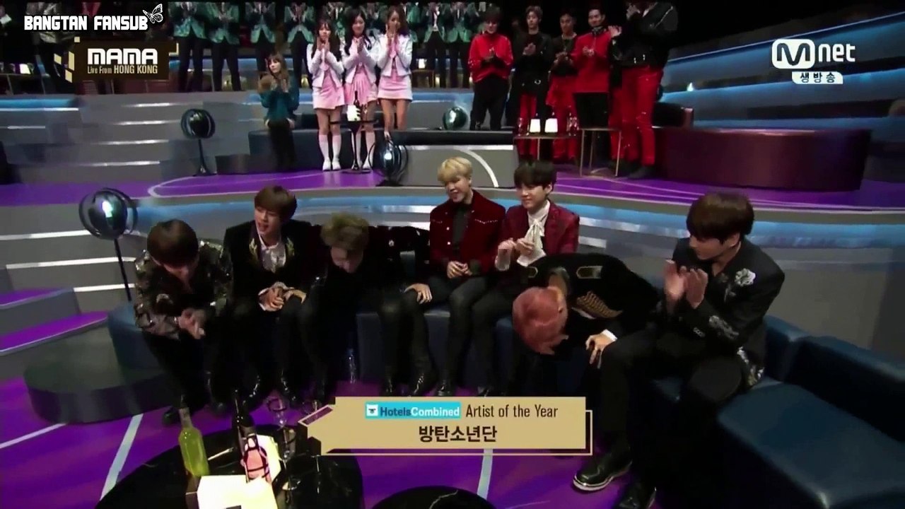 [VOSTFR] BTS - ARTIST OF THE YEAR ' Daesang ' @ MAMA 2016