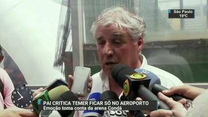 Pai de zagueiro morto em voo da Chapecoense critica Temer por não ir à Arena Condá