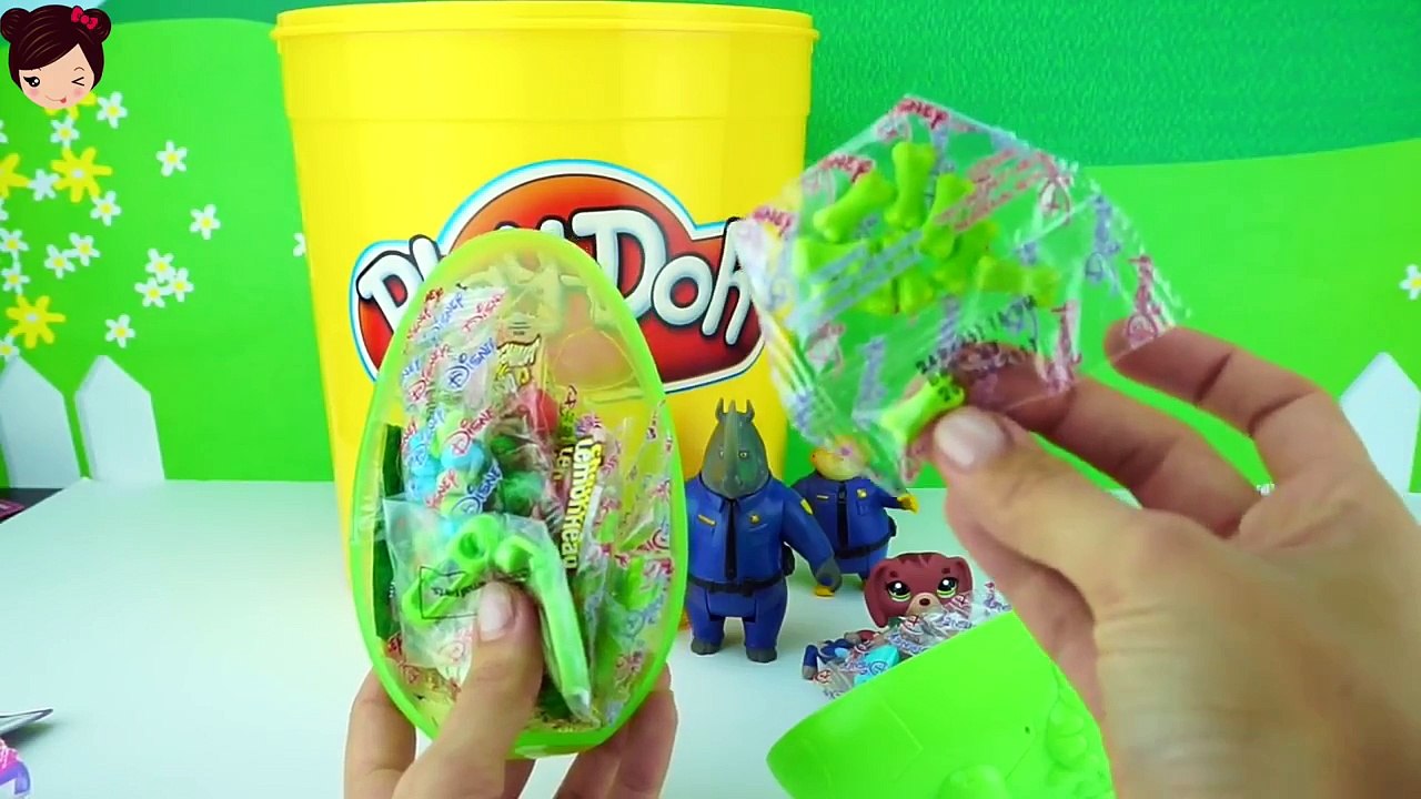 Plastilina Play Doh Gigante #9 de Juguetes Sorpresas de ZOOTOPIA Barbie Kinder Minions