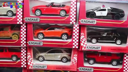 Молния Маккуин - Распаковка KINSMART Мультфильм про полицию. Мультик Тачки Полицейский Купер