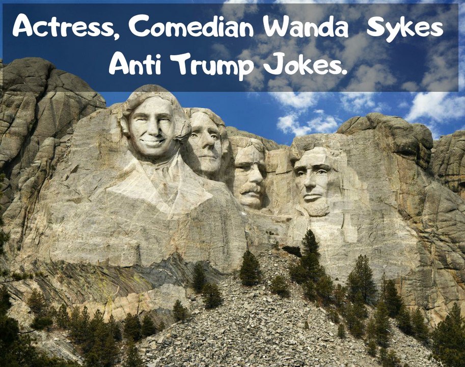 Lesbian Actress & Black Comedian Wanda Sykes Anti Trump Jokes.