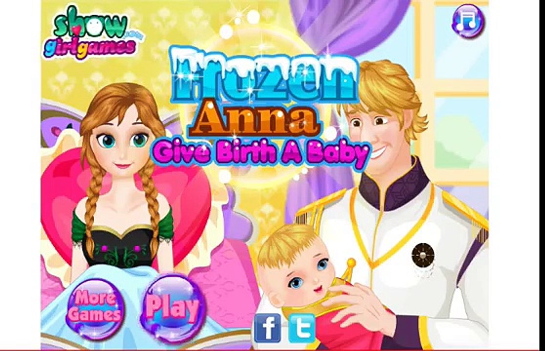 Anna und Elsa deutsch - Gefrorene Anna Geben Geburt Zu Einem Baby - Spiele für Mädchen