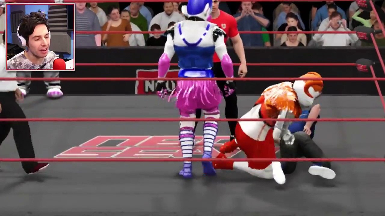 DanTDM & N60Sean vs Five Nights at Freddy's Sister Location | WWE 2k17 | Round 1 [S3e4]