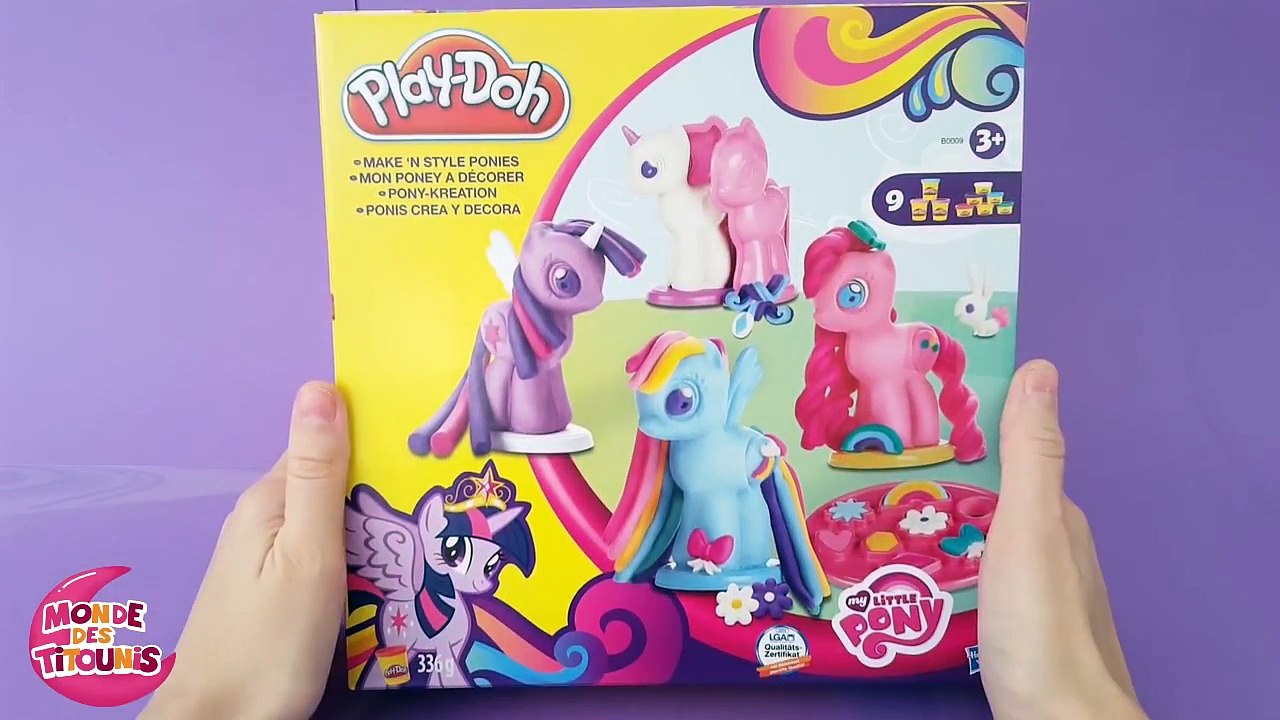 Mon petit poney Play doh pâte à modeler en français Titounis