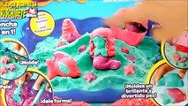 Juguete de cocinitas para hacer cupcakes, pastelitos, helados con arena magica de colores y sirenas