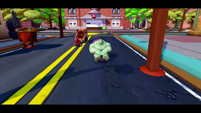 Jeux Pour Enfants Hulk Smash Spiderman Course Drôle Avec Des Voitures