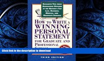 FAVORITE BOOK  How to Write a Winning Personal Statement 3rd ed (How to Write a Winning Personal