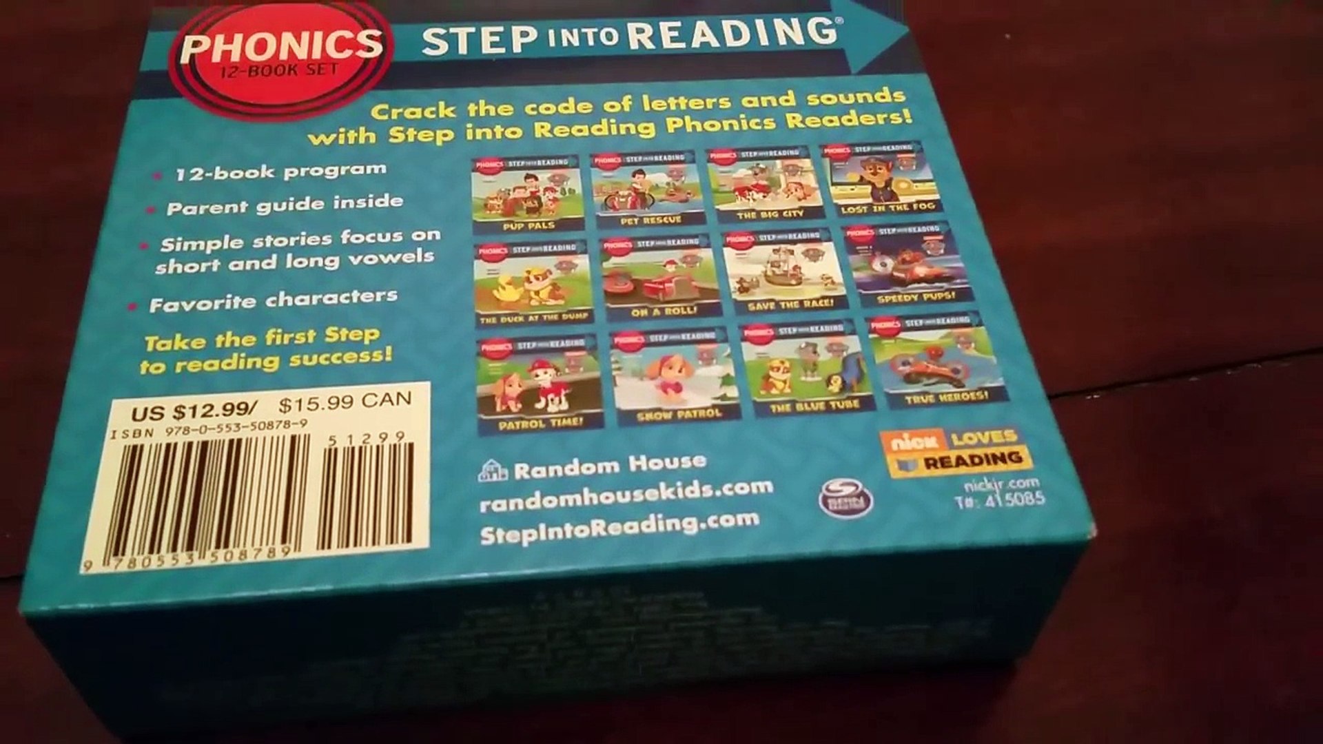 Review Paw Patrol Phonics 12 Book Set Dailymotion Video