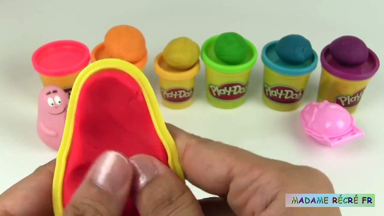 Barbapapa Pâte à modeler Couleurs de lArcenciel Play doh Rainbow