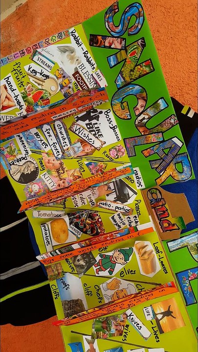 Lapbook Project In English Singular And Plural Nouns Video Dailymotion