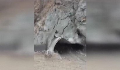 Artvin’de tünel çöktü işçiler cep telefonuna kaydetti