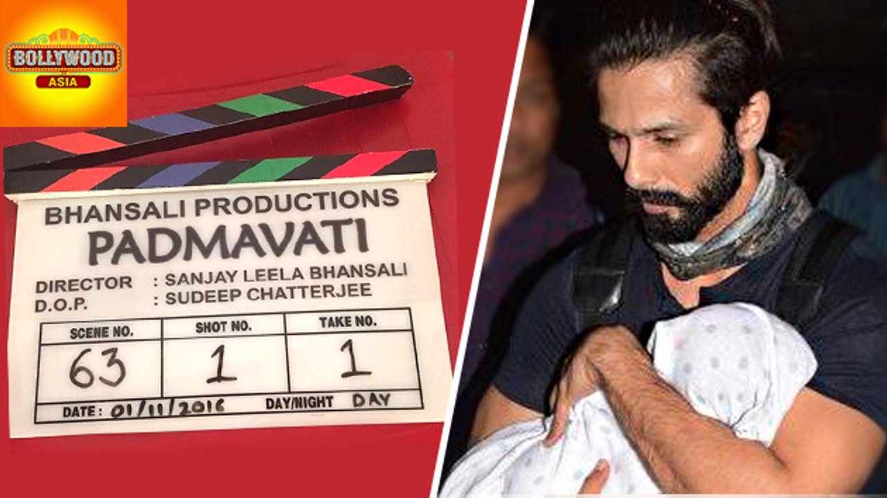 Shahid Kapoor Takes Daughter Misha On Padmavati Sets | Bollywood Asia