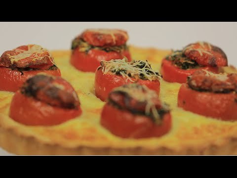 تارت الطماطم و السبانخ و المشروم | رانيا الجزار