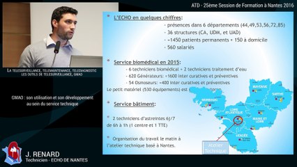 8 - GMAO son utilisation et son développement au sein du service technique de l'ECHO par J. Renard - 25ème Session de Formation à Nantes