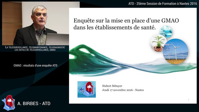 10 - GMAO : Résultats d'une enquête ATD - 25ème Session de Formation à Nantes