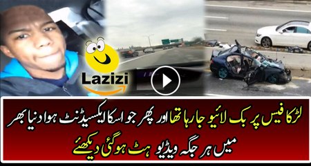 A Reckless Driver Was Live on Facebook During Accident of His Car