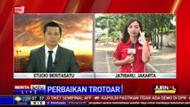 Perbaikan Trotoar di Jalan Jatibaru Tanah Abang Sudah 55 Persen