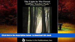 Pre Order The Light in the Forest LitPlan - A Novel Unit Teacher Guide With Daily Lesson Plans